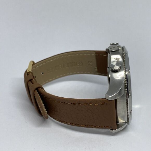 Armani Exchange AX1755 Men's Brown Leather Analog Black Dial Quartz Watch JK238 - Picture 12 of 12